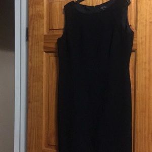 A classic a line black dress